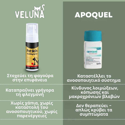 Veluna Spray Ανακούφισης Δέρματος για Σκύλους Εγκεκριμένο από Κτηνίατρο