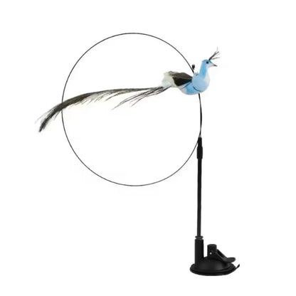 Διαδραστικό παιχνίδι για γάτες, με φτερά, αναρτημένο και αναπηδητικό