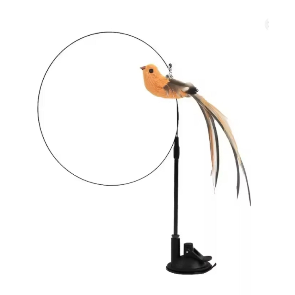 Διαδραστικό παιχνίδι για γάτες, με φτερά, αναρτημένο και αναπηδητικό