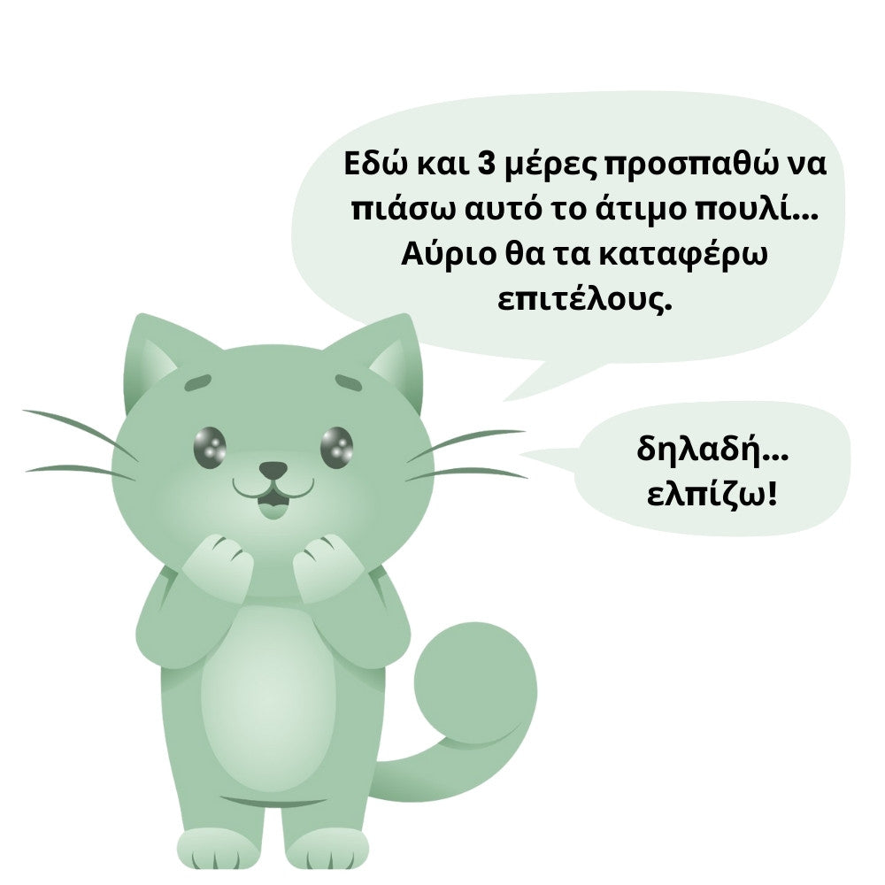 Διαδραστικό παιχνίδι για γάτες, με φτερά, αναρτημένο και αναπηδητικό
