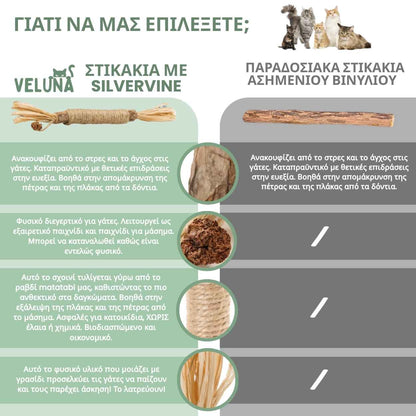 DentaSticks - Οδοντικά Στικ Silvervine για Γάτες