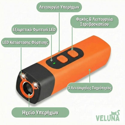 CalmPro – Υπερηχητικός Εκπαιδευτής Σκύλων – Σταματήστε το Υπερβολικό Γάβγισμα με Ασφάλεια