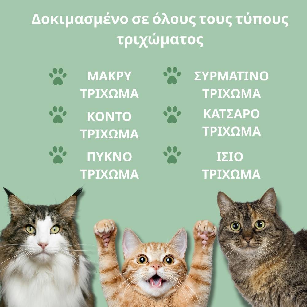 Πολυχρηστική Βούρτσα Ατμού 4‑σε‑1 για γάτες