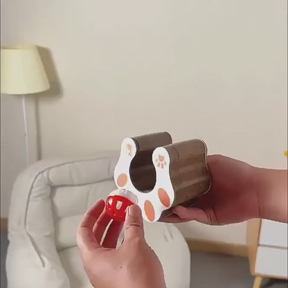 Διαδραστικό ξυστράκι γάτας με μπάλα συμπεριλαμβανόμενη